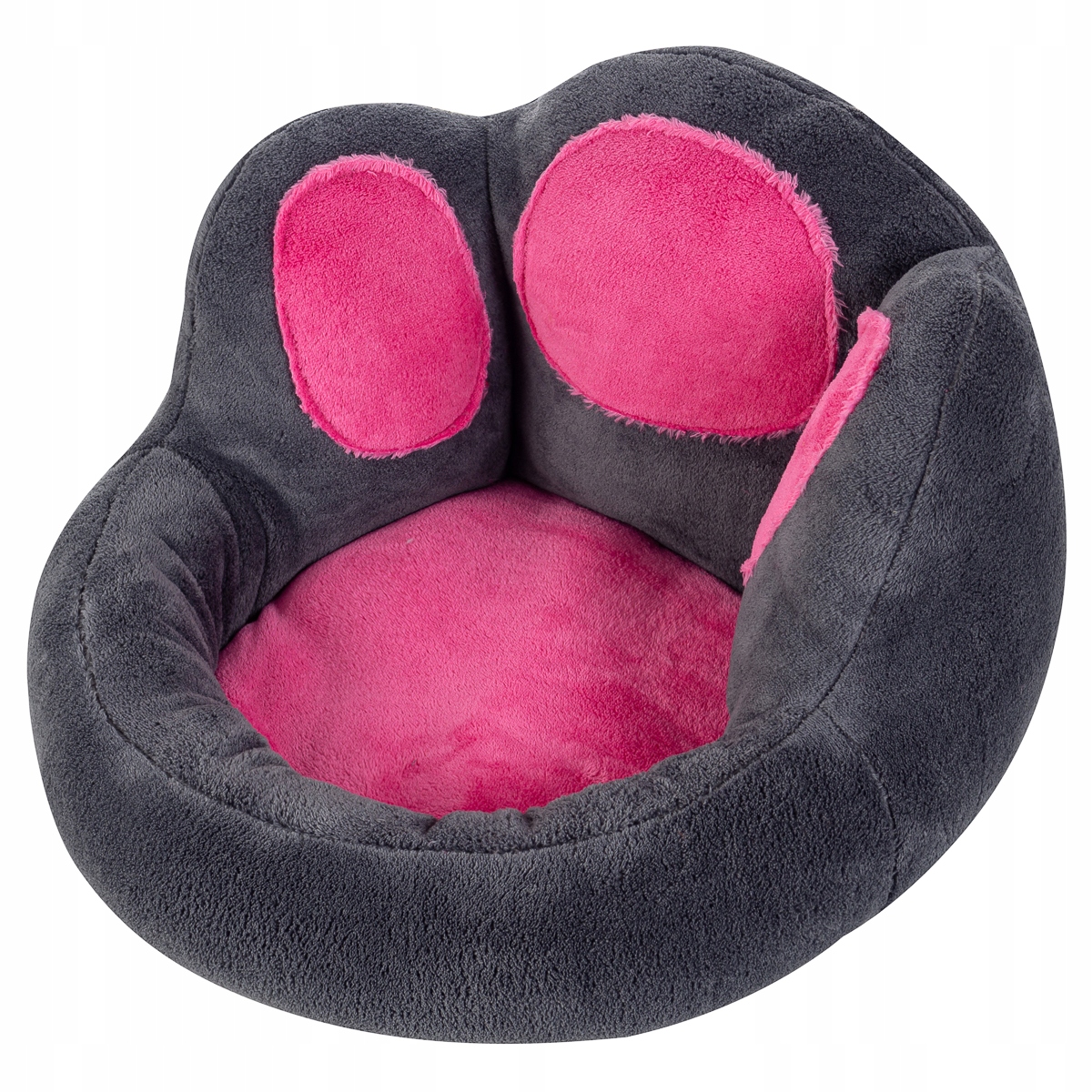 

Okrąglak z oparciem - gray-pink
