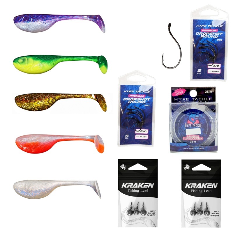 Duży Zestaw Zander Dropshot Hype Tackle Budda Lure 10CM 42PCS