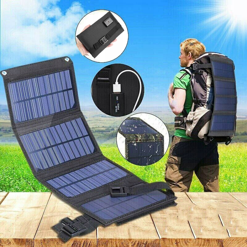 BATERIA SOLARNA TURYSTYCZNA TURYSTYCZNY PANEL SOLARNY SKŁADANA 5V 20W Stan opakowania oryginalne