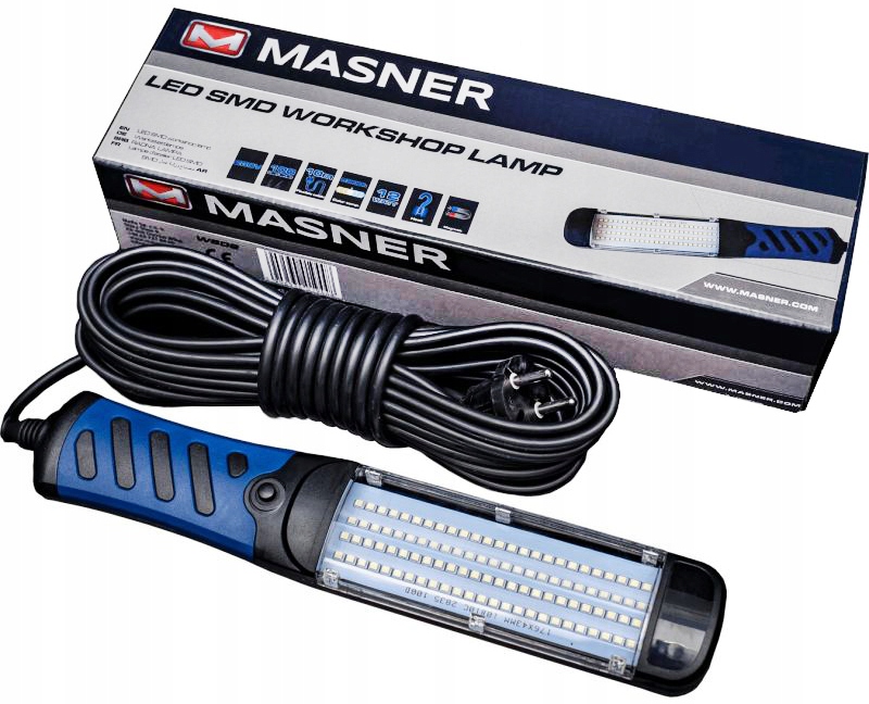 LAMPA WARSZTATOWA LED 230V 100LED KABEL 10M K2