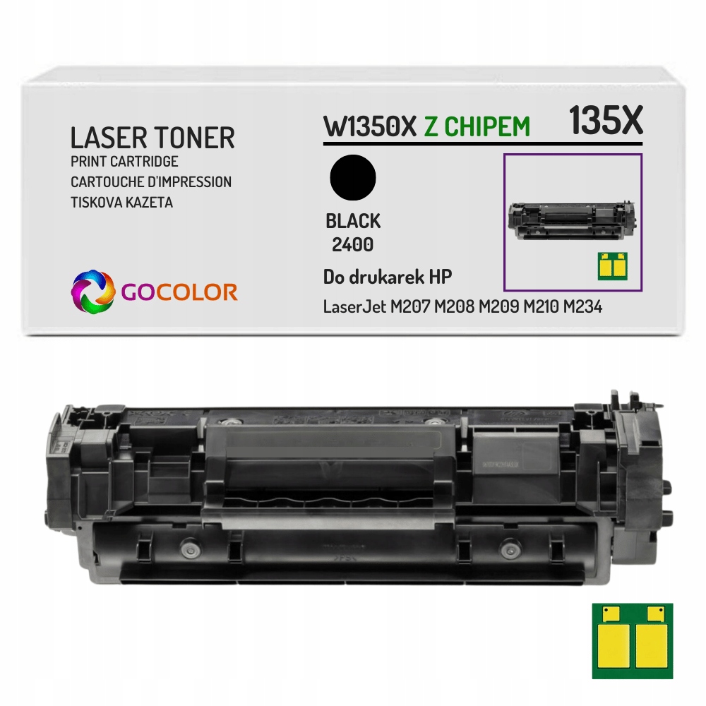 Nowy Toner 135X W1350X Z Chipem do Hp LaserJet M207d M208d M209dw M210dw