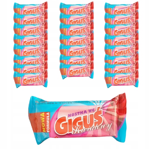 

Zapas Wc kostka toaletowa Giguś Kwiatowa 24x40g