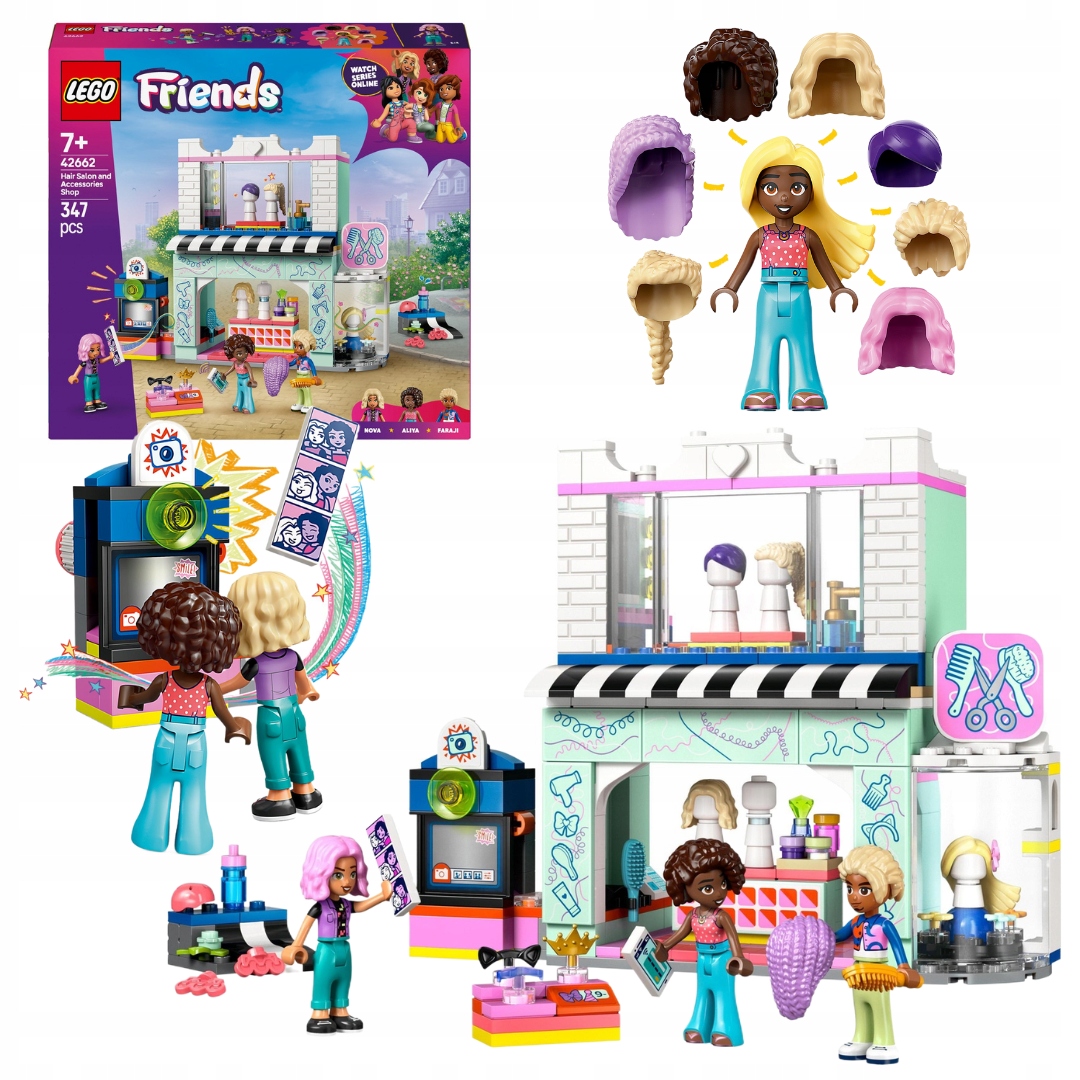 Lego 42662 Friends Kadeřnický salon a obchod s ozdobami Kadeřník Novinka