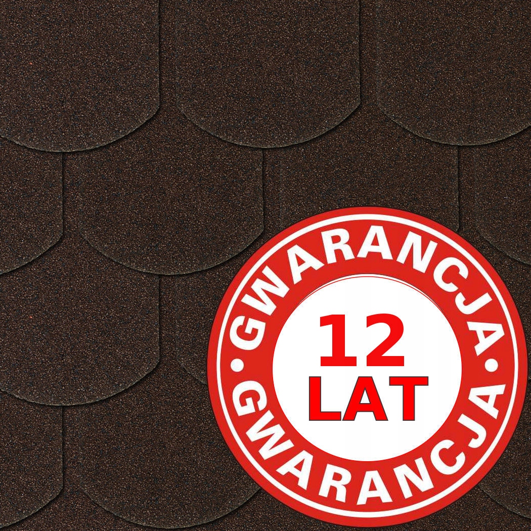 MATIZOL Gont Bitumiczny Karpiówka BRĄZ 3,85m2 Długość 1 m