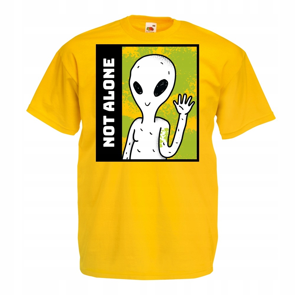 

Koszulka not alone ufo kosmici M żółta