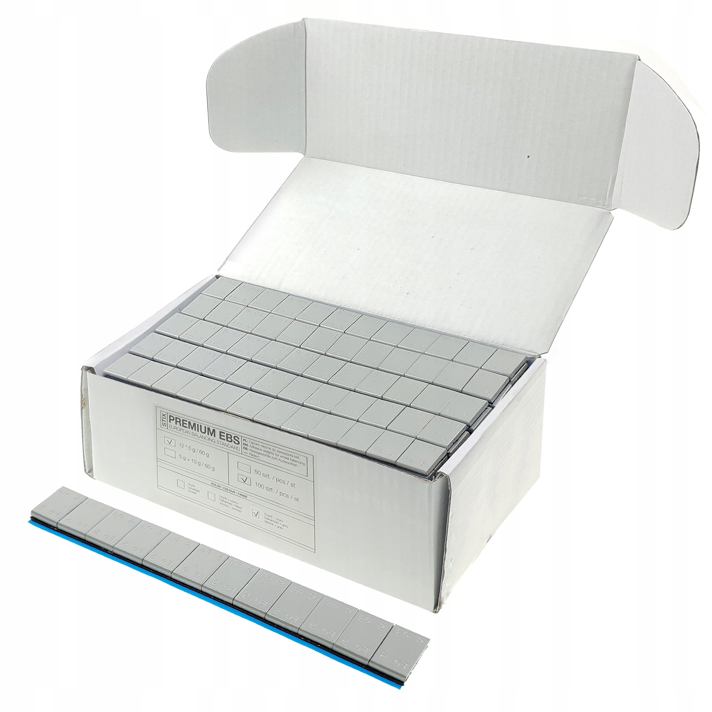 Ciezarki klejone do felg aluminiowych 12x5g 400szt Producent code 05 03 19973