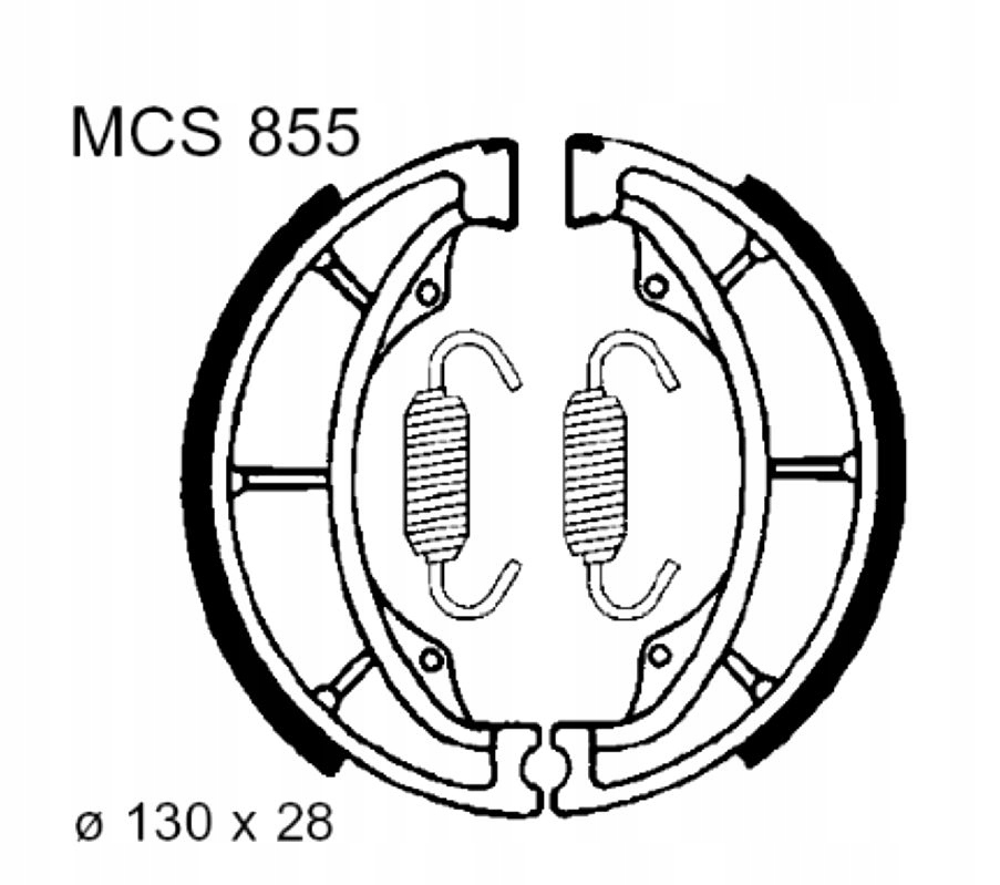Brzdové Čelisti Hyosung Ga 125 Gf Gs Gv Rt Rtv Xrx Kawasaki Bn Kdx 175