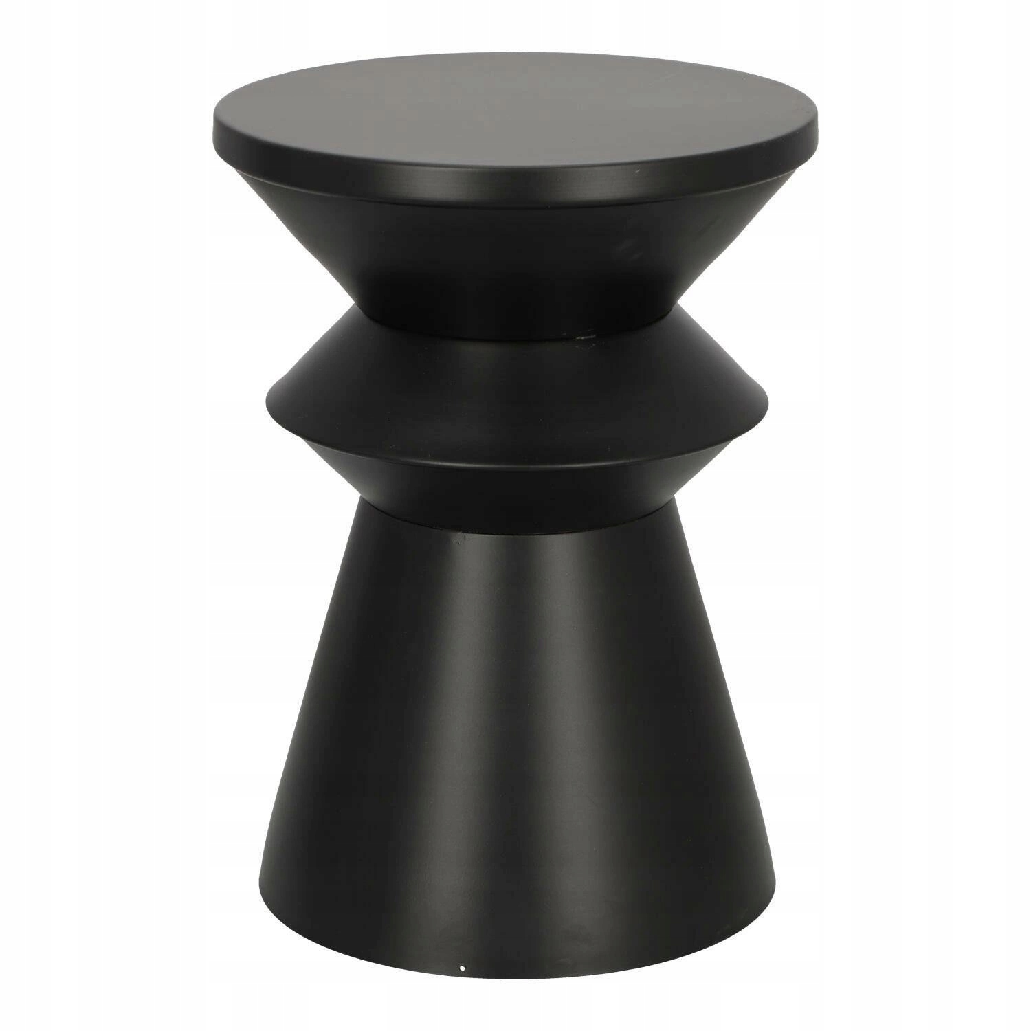 Konferenčný stolík Sohan čierny okrúhly kovový loftový Atmosphera do obývačky