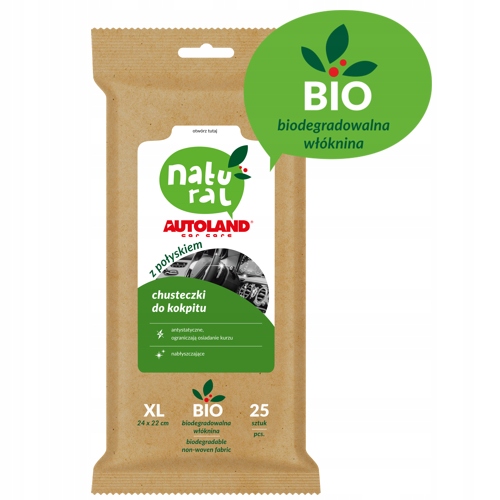

Natural Chusteczki do kokpitu Połysk 25szt