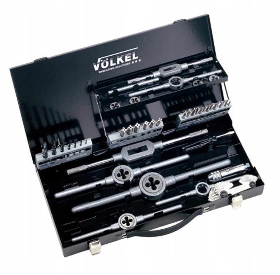 Sada závitníkov a narezávačov s vrtákmi M3-M12 43ks Hsse Inox Volkel