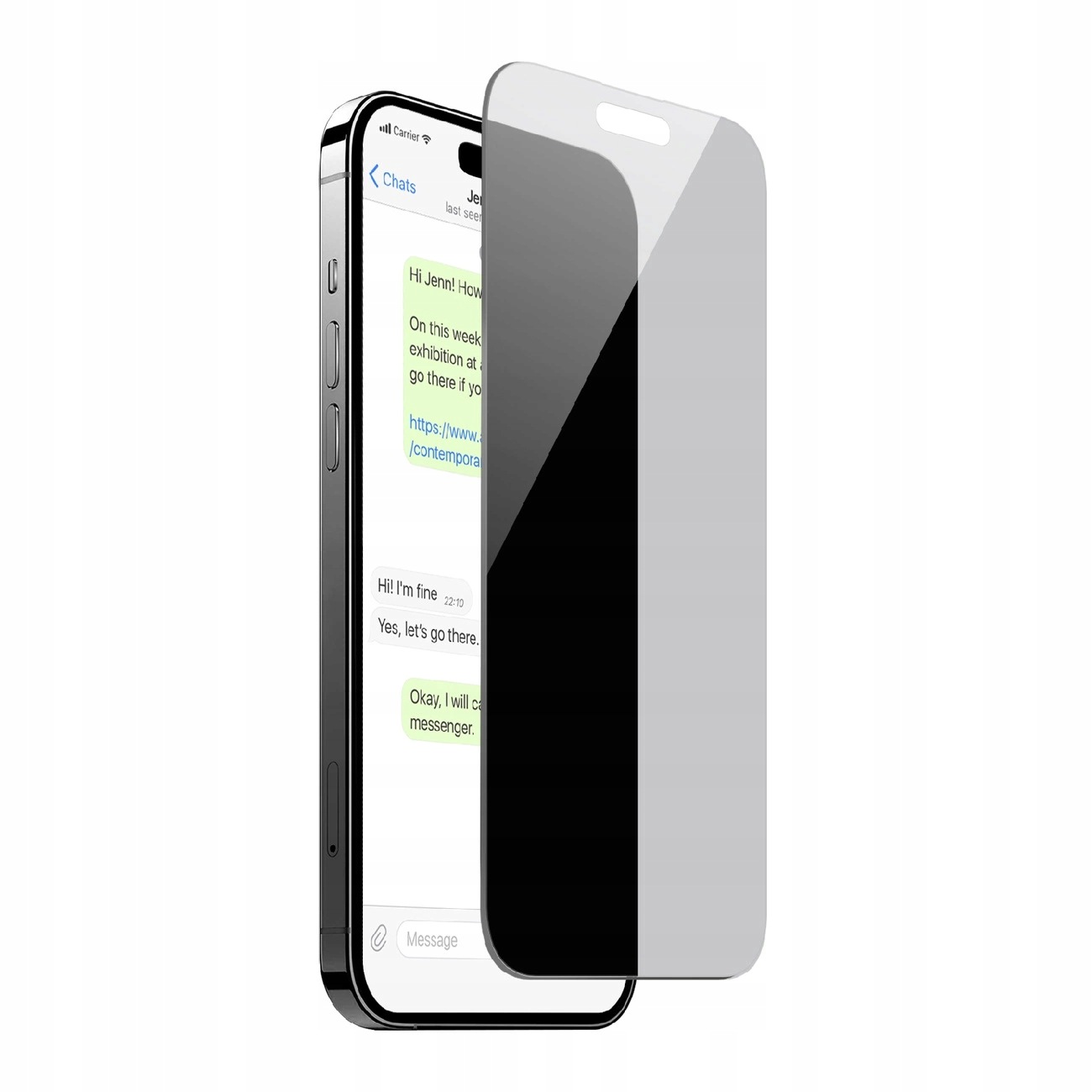 Szkło hartowane Puro Privacy Tempered Glass do iPhone 16 iPhone 15 Puro