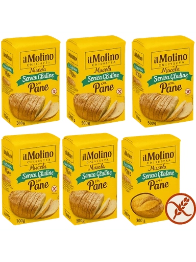 Levně 2x Bezlepková směs na chléb Miscela Senza Glutine 6x500 g