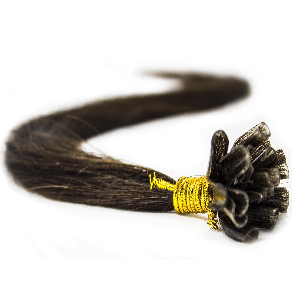 Vlasy Na Keratin Pramínky 100% Přírodní Šupina Keratin 60 CM hnědá 4