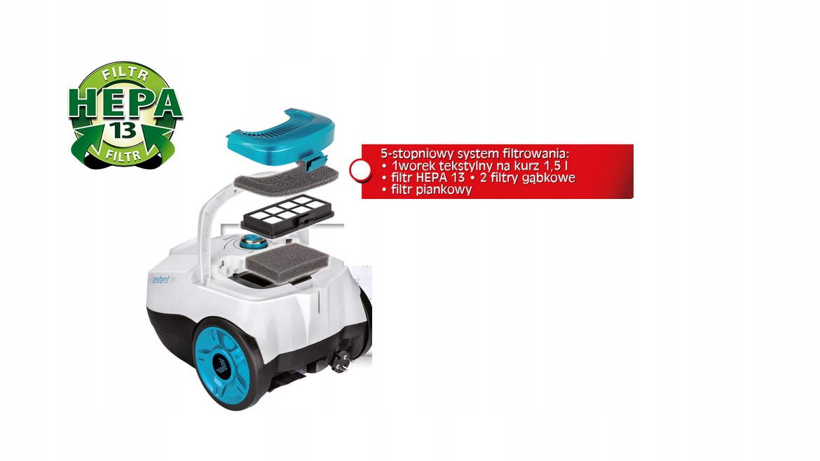 FILTR HEPA do odkurzacza MPM MOD-27 Kod producenta BOD-01