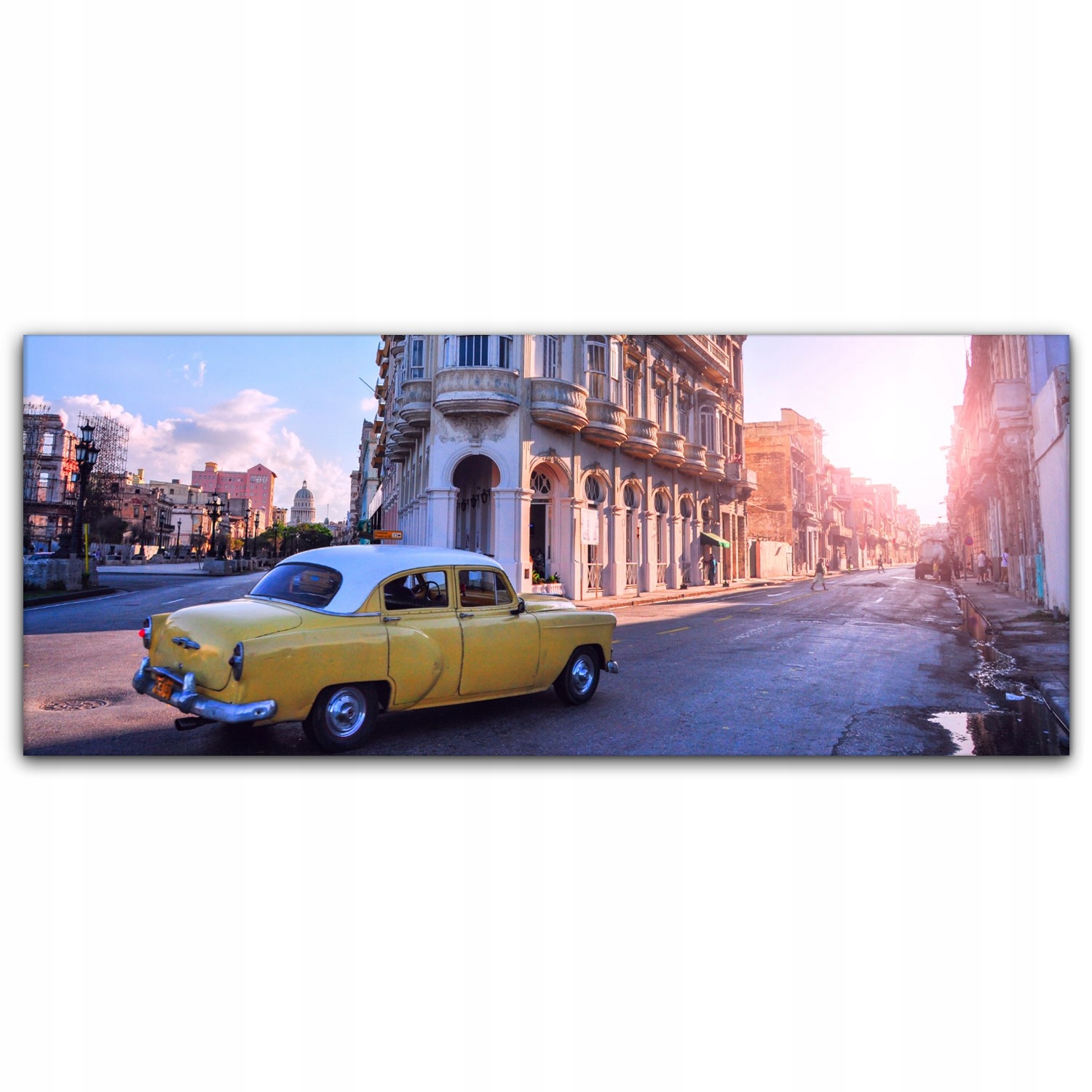 

Obraz na płótnie z foto 125x50 Retro Auto Hawana