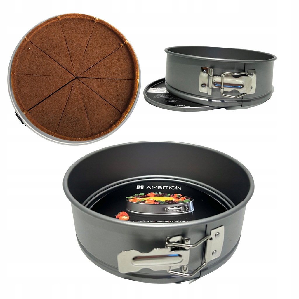 TORTOWNICA OKRĄGŁA WYSOKA 24 CM BLACHA DO CIASTA DO TORTU NIEPRZYWIERAJĄCA EAN (GTIN) 5905947773220