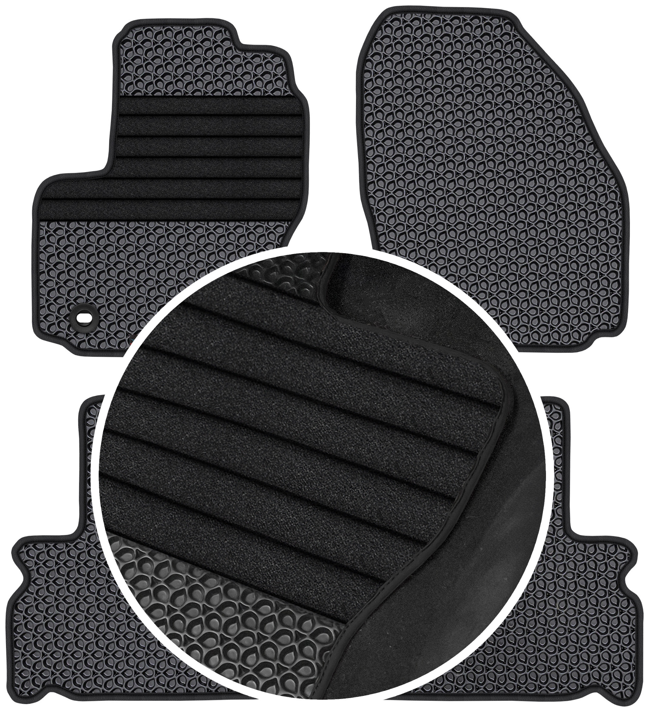 Ford Galaxy II 5os 2006-2010 Gumové rohože Eva Eternity Posilnenie XXL