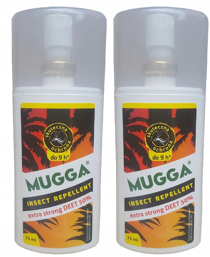 

2X Spray Na Komary Kleszcze Mugga Strong 50% muga