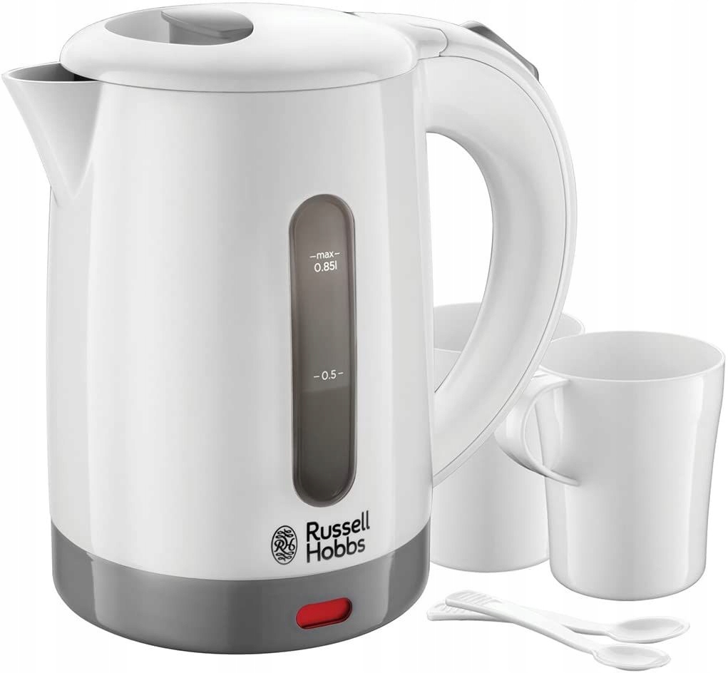 Czajnik turystyczny Russell Hobbs 23840-70 1000W 0,85L filiżanki i łyżeczki
