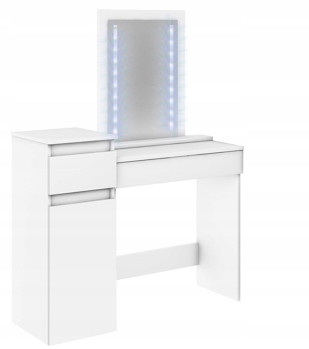 STOLIK KONSOLA 72CM SZUFLADA BIAŁY MAT PRODUCENT Wykończenie matowe