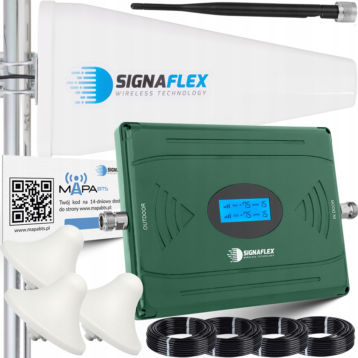 Sada Zosilňovačov Telefónu Gsm Internetu Hspa 4G Lte Antény 15 m