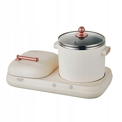 Ad 6421 Stacja sniadaniowa 2 w 1 Grill i Garnek