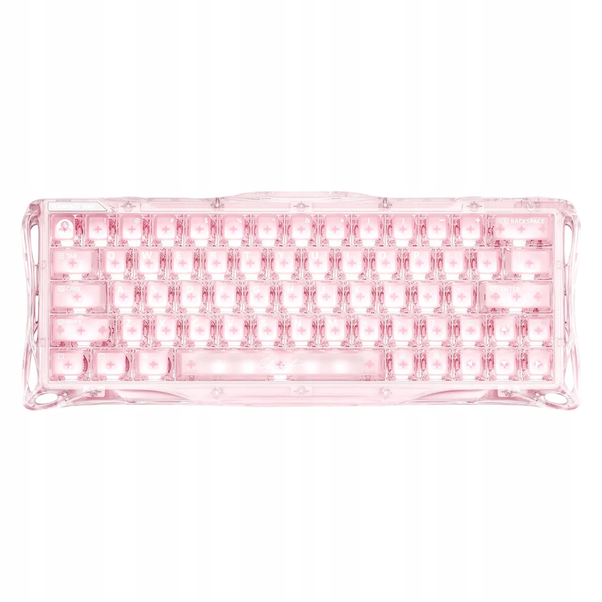 Magnetyczna Klawiatura Gamingowa GravaStar Mercury V60 Crystal Rose Usb