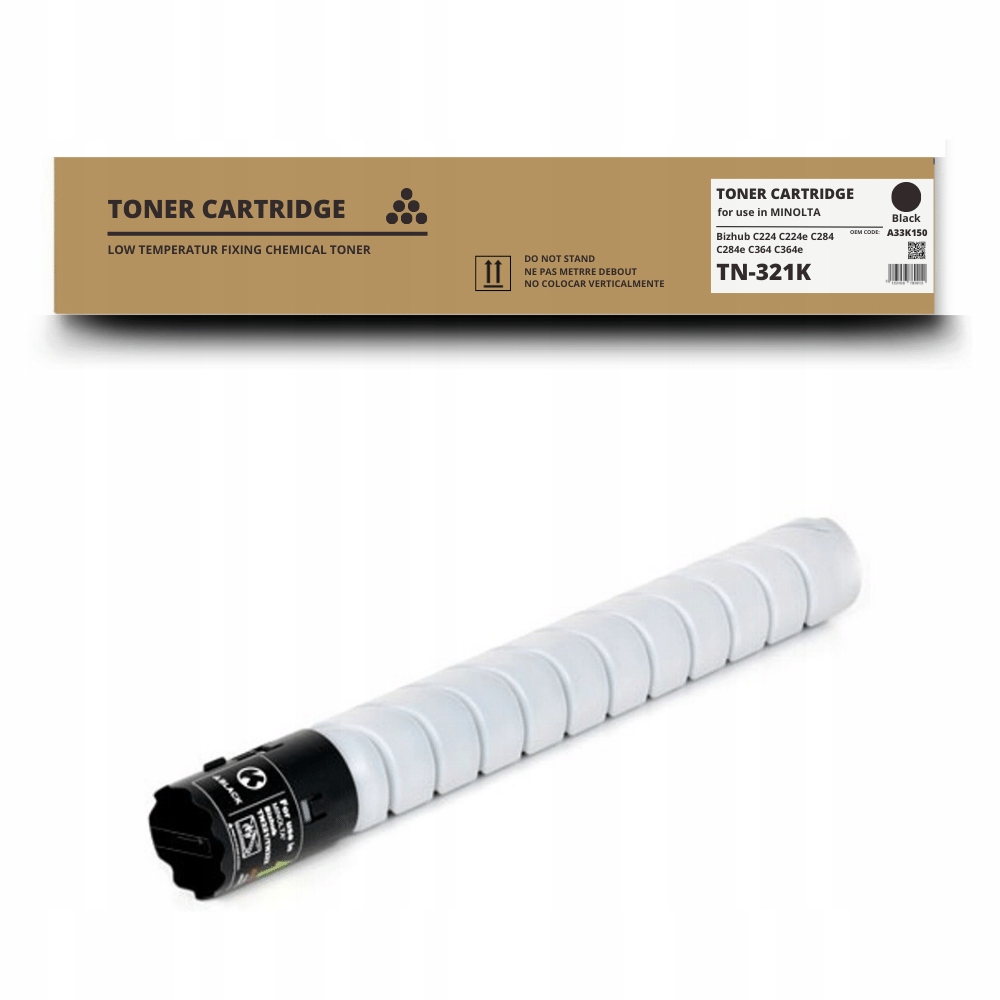 Nowy Toner TN-321K TN321 A33K150 do Konica Minolta Bizhub C224 C284 C364