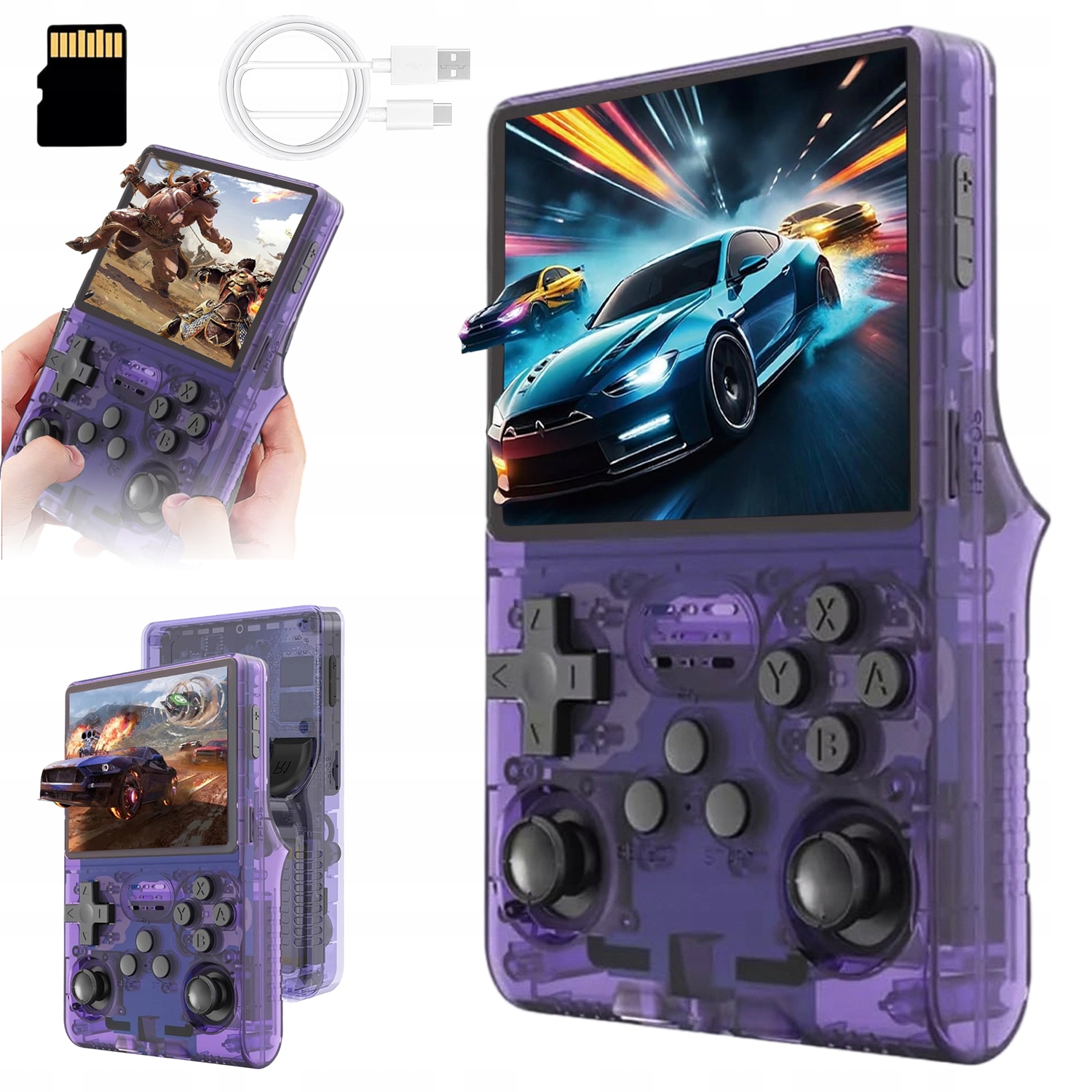 Przenośna Mobilna Mini Konsola Do Gier Retro 256GB 3.5'' Ips 30000+ Gry