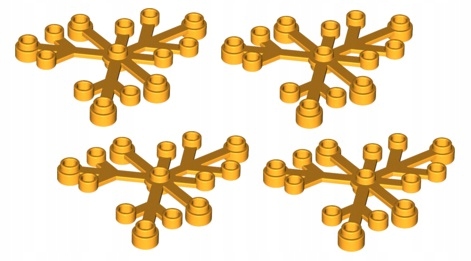 

Lego duży liść j.pomarańczowy roślina 4szt 2417 N