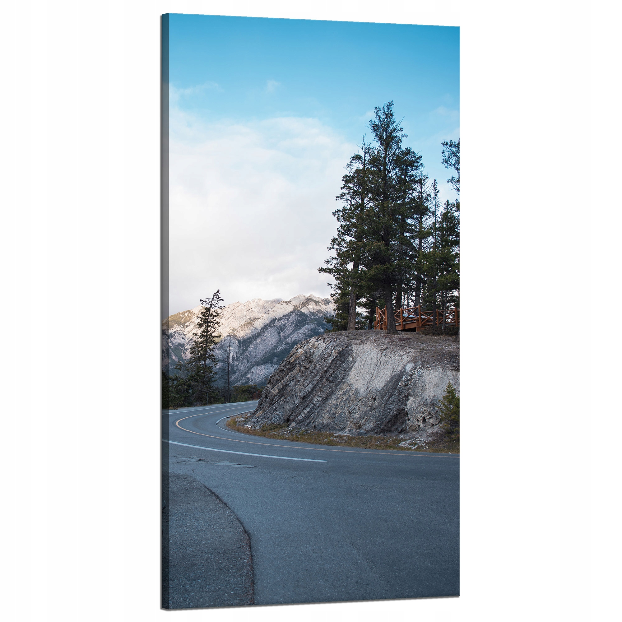 Obraz na plátně Příroda Křivá horská cesta 60x120