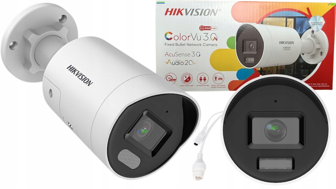Kamera Ip Hikvision DS-2CD2087G3-LIY 8MPx, 2.8mm, ColorVu3, Smart Light
