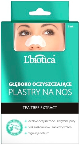 

L'biotica Głęboko oczyszczające plastry na nos x3