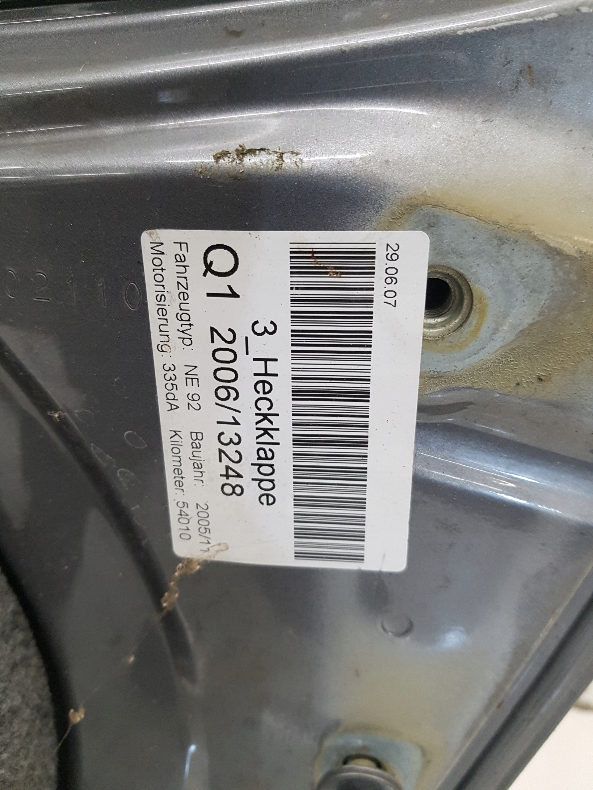 Heckklappe heck BMW E92