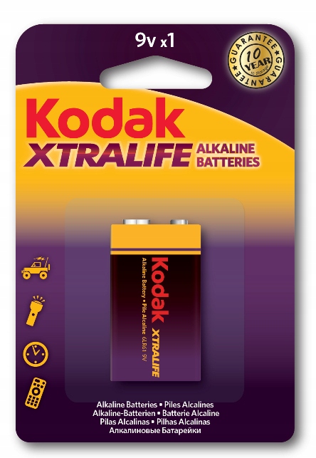 

Bateria Alkaliczna Kodak Xtralife 9V 6LR61 6LF22