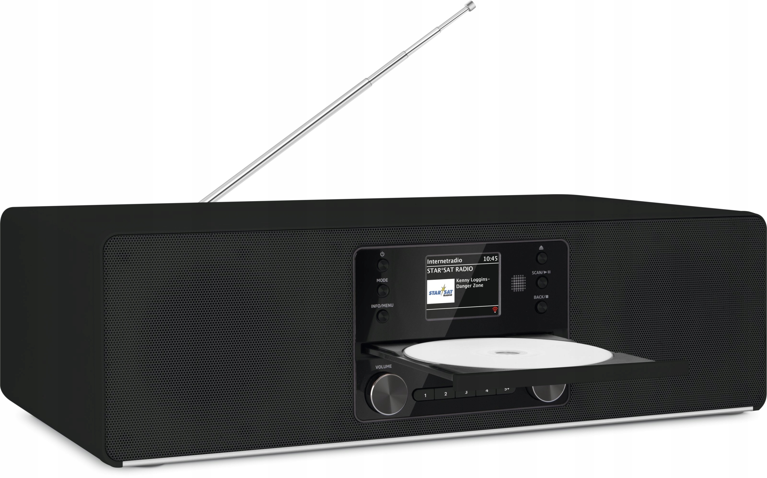 Radio Internetowe WiFi FM DAB+ Bluetooth Odtwarzacz CD USB MP3 Technisat IR Zasilanie sieciowe