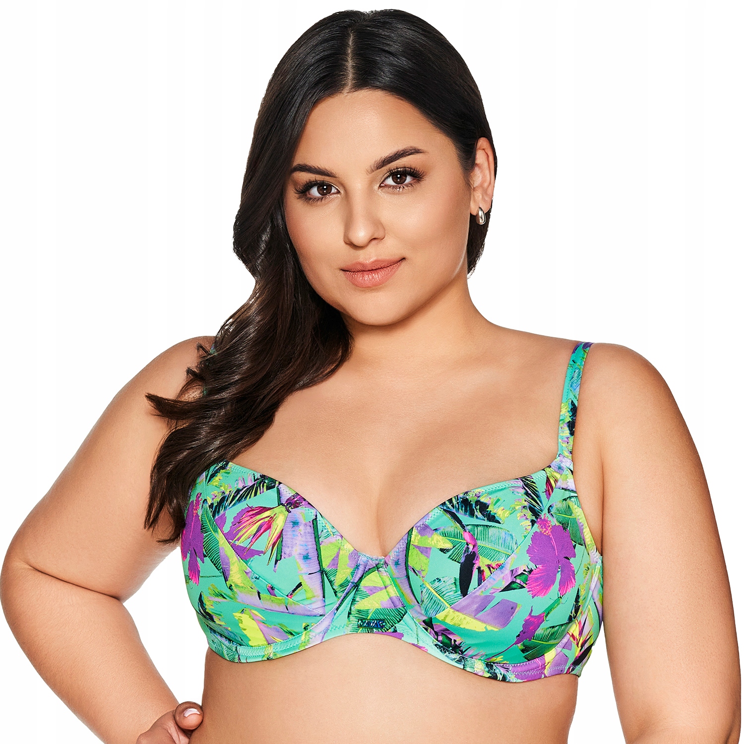 Ava SK-211 vibrant zelená Plavková podprsenka Měkká 85F