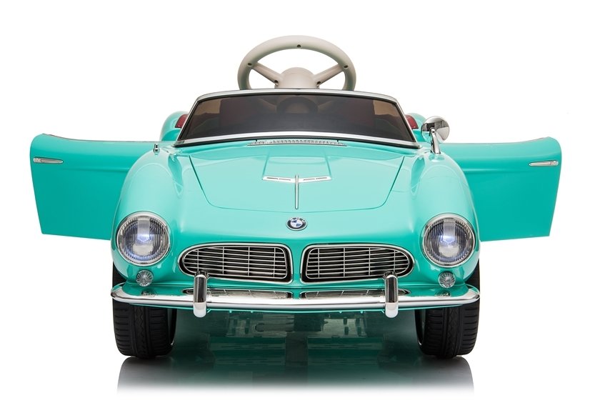 Auto na Akumulator BMW Retro Zielone Lakierowane Szerokość pojazdu 85 cm