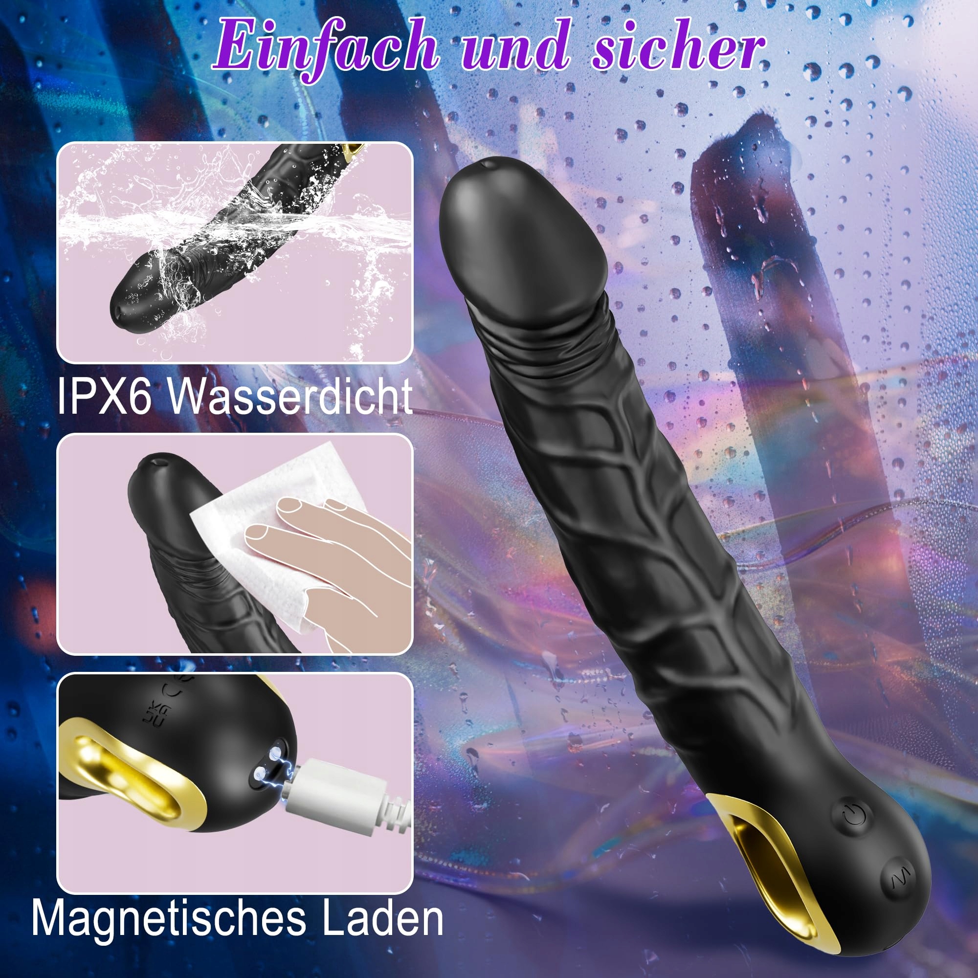 VIBRATION Zestaw Wibratorów Dla Kobiet 10 Trybów Stymulacja G Punktu — miniatura 5