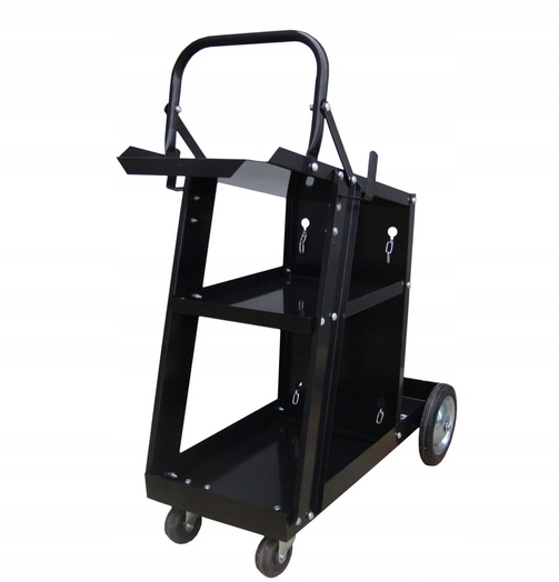 WÓZEK SPAWALNICZY do spawarki butli MIG TIG Z UCHWYTEM Z RĄCZKĄ