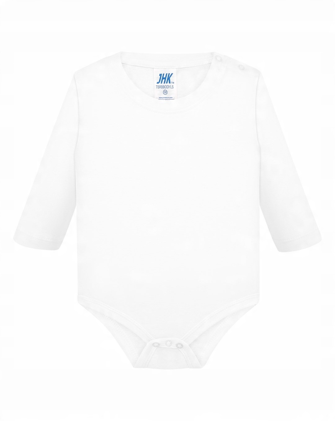 

Body długi rękaw białe niemowlęce Jhk 100% baw. 3M