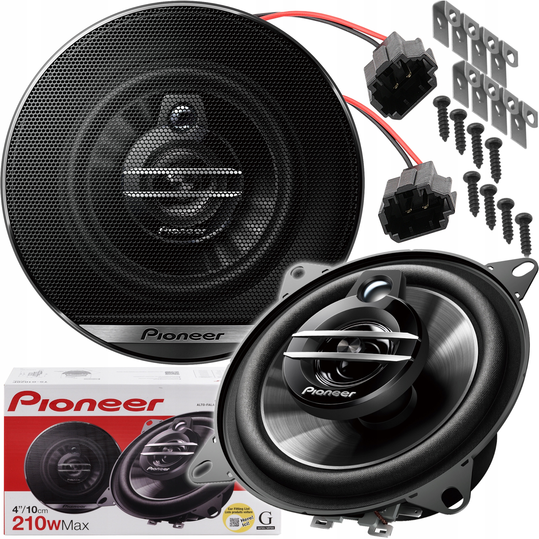 PIONEER GŁOŚNIKI SAMOCHODOWE 100MM 10 CM DO RENAULT MEGANE CABRIO KANGOO