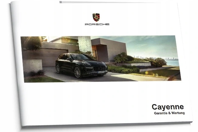 Porsche Cayenne 8 verzí Německá servisní kniha