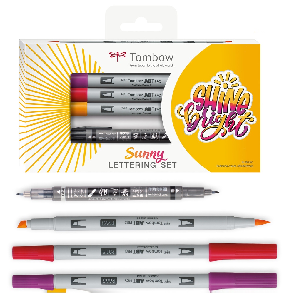 Kaligrafická sada Tombow Sunny 4 el Pro Fudenosuke