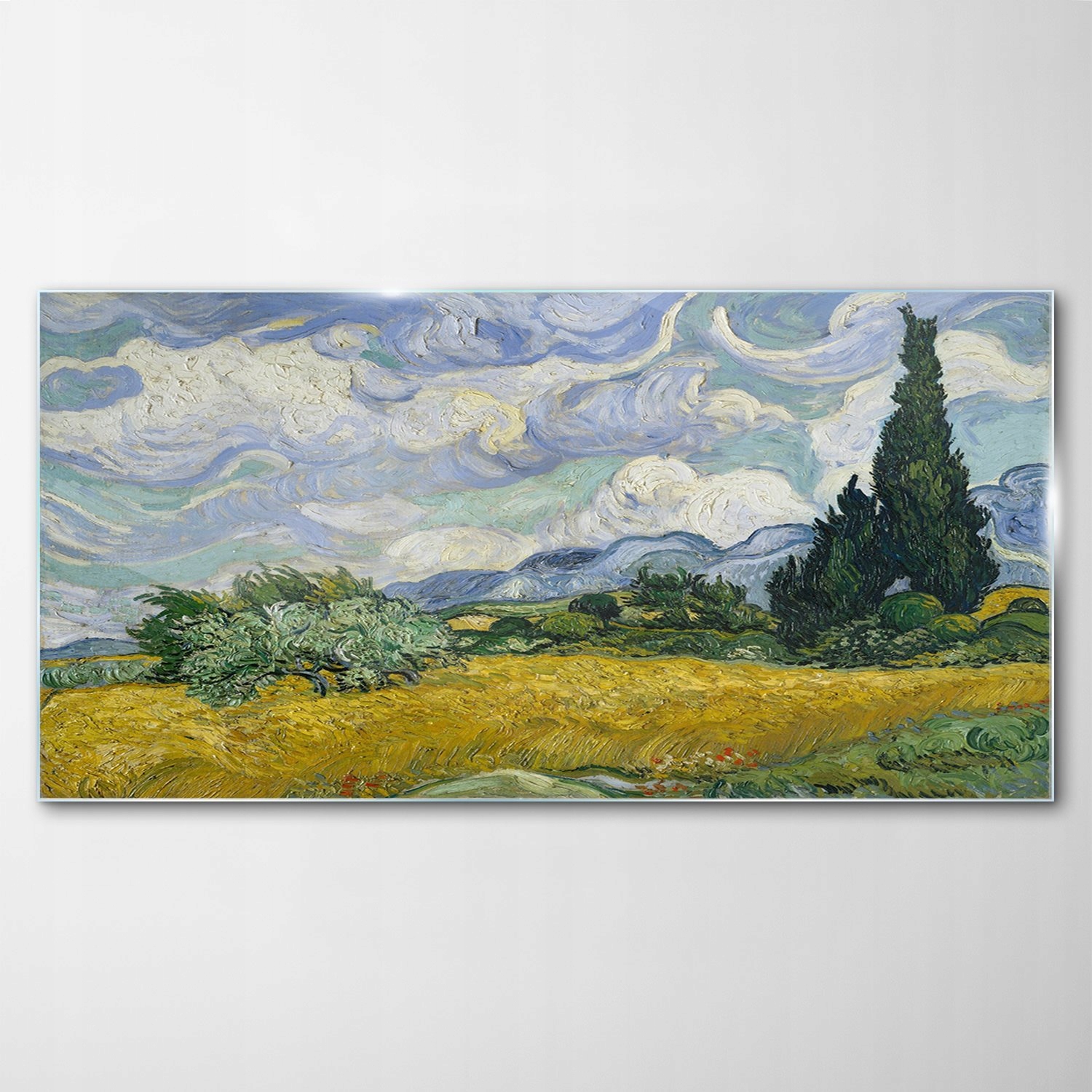 Obraz Sklenený dekor Akvarely Abstrakcia 100x50