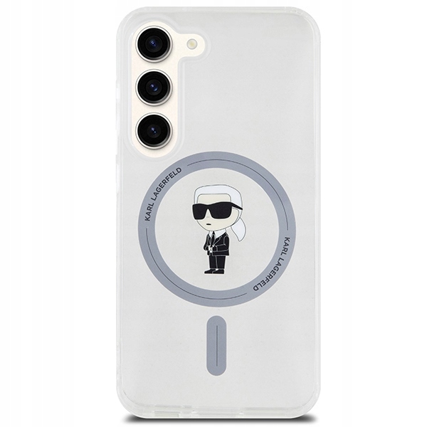 Etui Karl Lagerfeld IML Ikonik MagSafe na Samsung Galaxy S23 przezroczyste