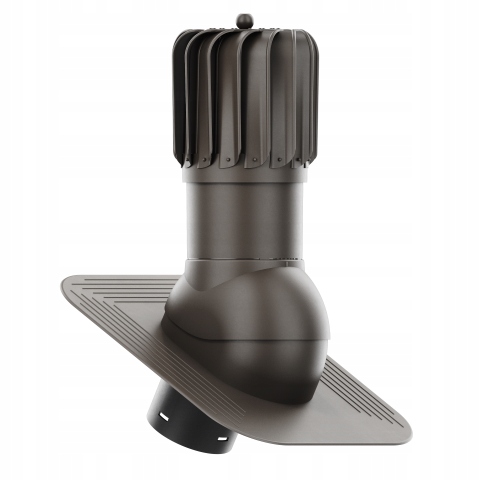 Rotačný krb Rotoline pod šindeľ/pape fi 150 mm podlhovastý, tmavo hnedý