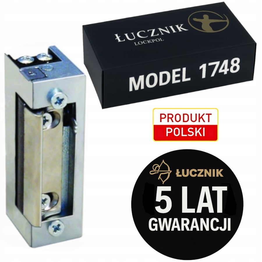 Elektrozávěs Łucznik 1748 12-24V 24-48V Ac/dc nízkoproudový paměťový zámek