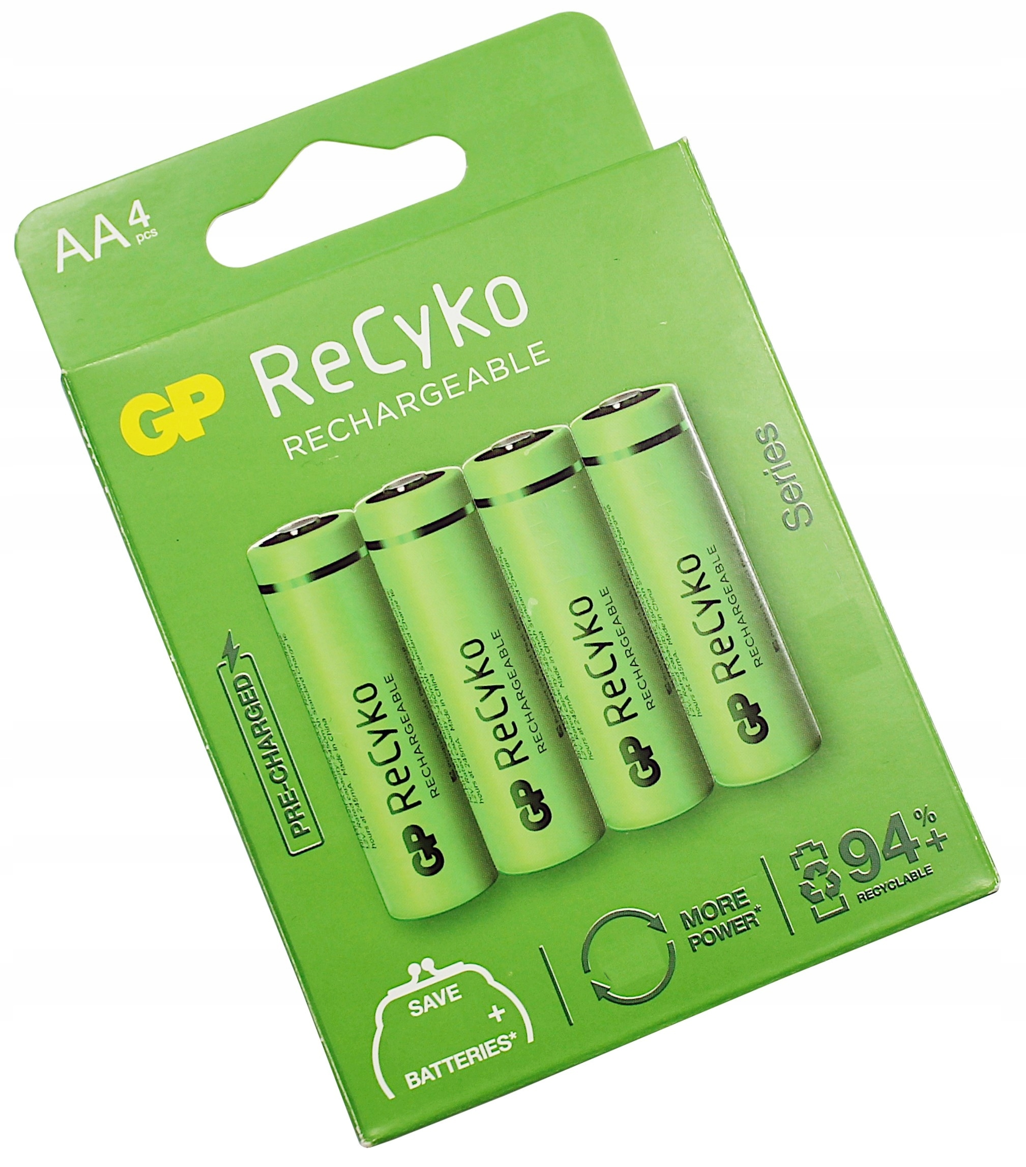 

Akumulatorki Recyko+ 1,2V 2500mAh Blister 4SZT Gp