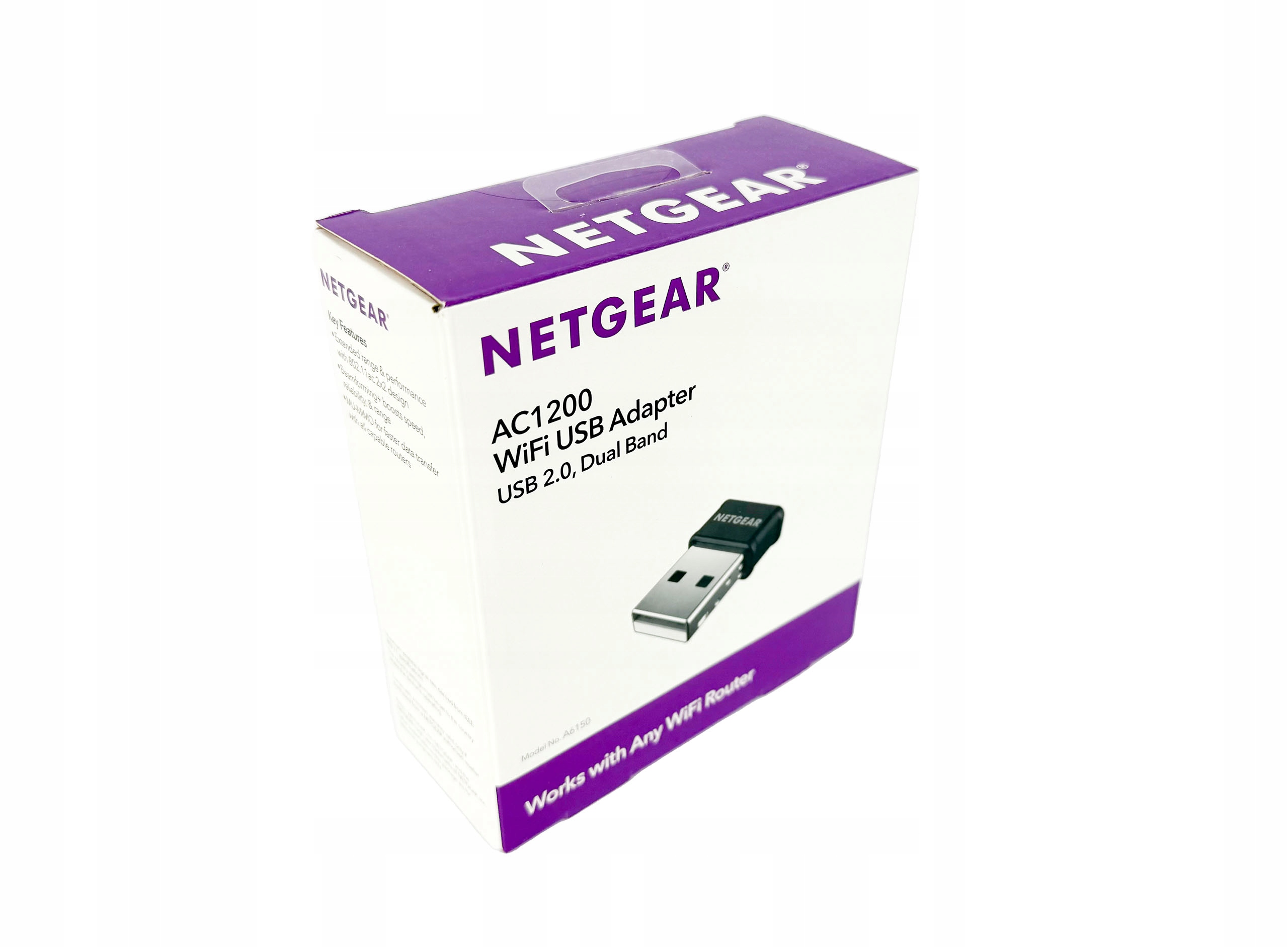 Netgear A6150 AC1200 WiFi Usb 2.0 adaptér dvoupásmový A6150-100PES